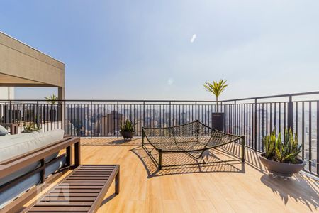 Studio para alugar com 24m², 1 quarto e sem vaga Studio para alugar com 24m², 1 quarto e sem vagaTerraço