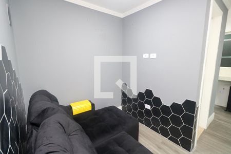 Sala de apartamento à venda com 1 quarto, 50m² em Jardim Alzira Franco, Santo André