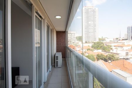 Varanda da Sala de apartamento para alugar com 1 quarto, 46m² em Pinheiros, São Paulo