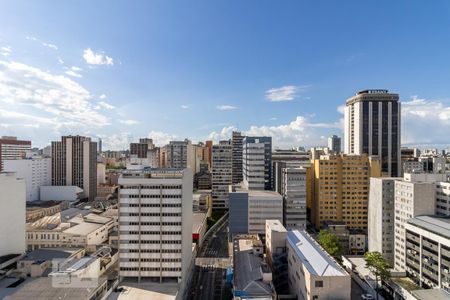 Vista da Varanda de kitnet/studio à venda com 1 quarto, 35m² em Centro, Curitiba