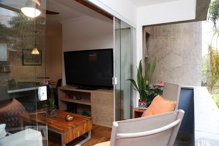 Varanda da Sala de apartamento à venda com 2 quartos, 68m² em Vila Andrade, São Paulo