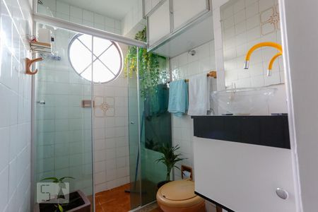 Banheiro da Suíte de apartamento para alugar com 1 quarto, 45m² em Lourdes, Belo Horizonte