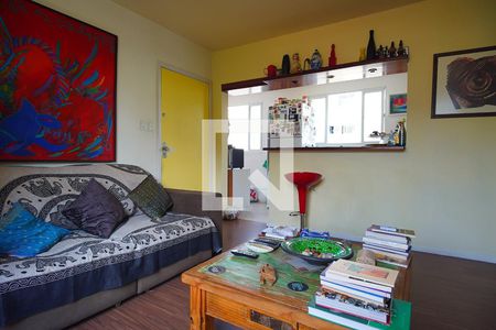 Sala de apartamento à venda com 2 quartos, 58m² em Petrópolis, Porto Alegre
