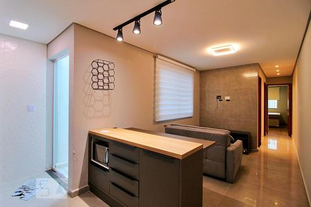 Sala/Cozinha de apartamento para alugar com 2 quartos, 50m² em Vila Dora, Santo André