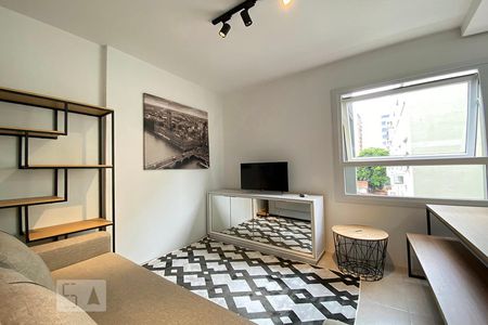 Sala de Estar de kitnet/studio para alugar com 1 quarto, 27m² em Rio Branco, Novo Hamburgo