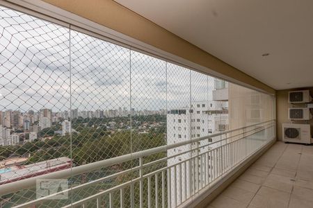 Varanda da Sala de apartamento à venda com 3 quartos, 149m² em Santo Amaro, São Paulo