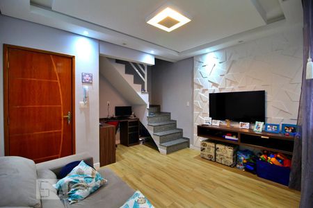 Sala de apartamento à venda com 2 quartos, 110m² em Jardim Bom Pastor, Santo André