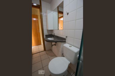 Banheiro da suíte de apartamento para alugar com 1 quarto, 49m² em Jardim Nova Alianca, Ribeirão Preto