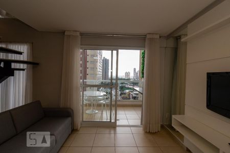 Vista da Sala de apartamento para alugar com 2 quartos, 80m² em Setor Bueno, Goiânia