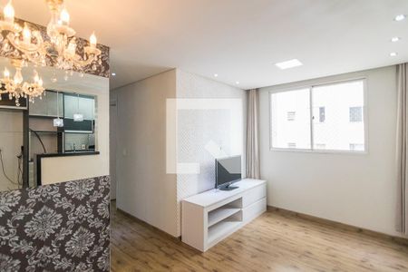 Sala de apartamento à venda com 2 quartos, 48m² em Vila Homero Thon, Santo André