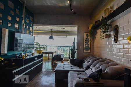 Sala de kitnet/studio para alugar com 1 quarto, 35m² em Brooklin Paulista, São Paulo