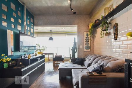 Sala de kitnet/studio para alugar com 1 quarto, 35m² em Brooklin Paulista, São Paulo