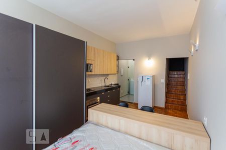 Sala/Quarto/Cozinha de apartamento para alugar com 1 quarto, 35m² em Santo Agostinho, Belo Horizonte