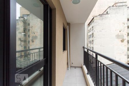 Varanda de kitnet/studio para alugar com 1 quarto, 25m² em Liberdade, São Paulo