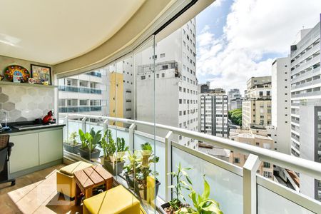 Varanda - Vista de apartamento à venda com 2 quartos, 65m² em Santa Efigênia, São Paulo