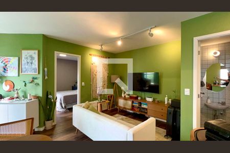 Sala de apartamento à venda com 1 quarto, 56m² em Pinheiros, São Paulo