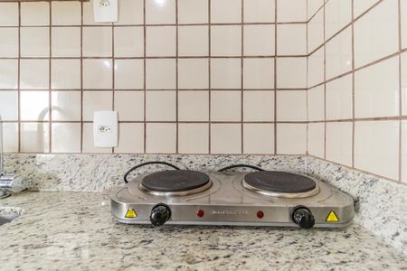 Studio à venda com 30m², 1 quarto e 1 vaga Studio à venda com 30m², 1 quarto e 1 vagaCozinha - Cooktop