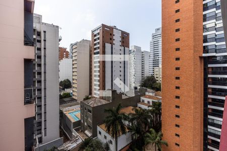 Varanda da Sala - Vista de apartamento à venda com 1 quarto, 31m² em Pinheiros, São Paulo