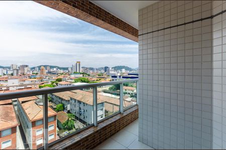 Varanda de apartamento para alugar com 1 quarto, 49m² em Macuco, Santos