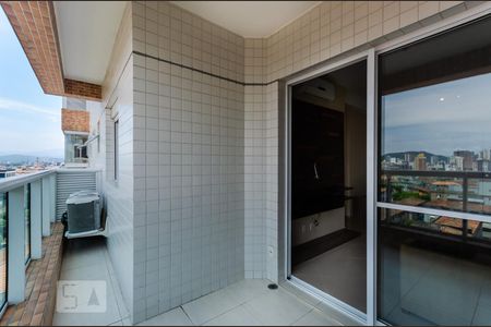 Varanda de apartamento para alugar com 1 quarto, 49m² em Macuco, Santos