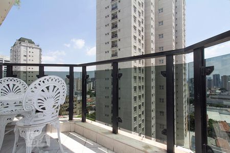 Varanda da Sala de apartamento à venda com 4 quartos, 130m² em Pompeia, São Paulo