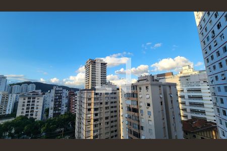 Vista da Sala de apartamento para alugar com 1 quarto, 35m² em José Menino, Santos