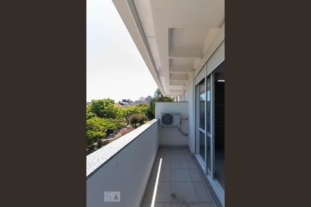 Sacada do Quarto de kitnet/studio para alugar com 1 quarto, 45m² em Menino Deus, Porto Alegre