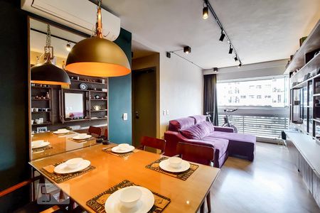 Sala de apartamento para alugar com 2 quartos, 58m² em Brooklin Novo, São Paulo