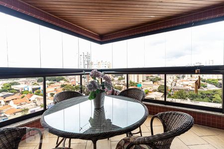Varanda da Sala de apartamento à venda com 4 quartos, 163m² em Barcelona, São Caetano do Sul