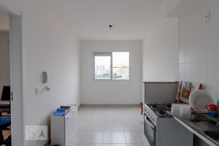 Sala Cozinha e Área de Serviço de kitnet/studio à venda com 1 quarto, 26m² em Cambuci, São Paulo