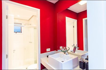 Banheiro Social de apartamento para alugar com 2 quartos, 54m² em Vila Clementino, São Paulo
