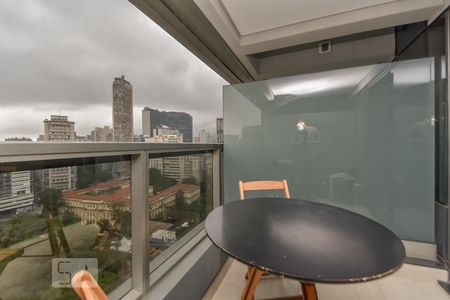 Studio para alugar com 28m², 1 quarto e 1 vagaVaranda