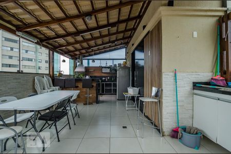 varanda - Área de Serviço - Cozinha 2 de apartamento à venda com 3 quartos, 110m² em Cinquentenario, Belo Horizonte