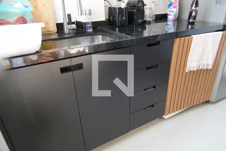 Apartamento à venda com 61m², 1 quarto e sem vagaCozinha americana 