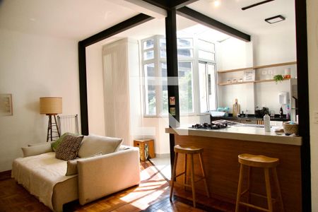 Sala  de apartamento à venda com 1 quarto, 61m² em Jardim Botânico, Rio de Janeiro