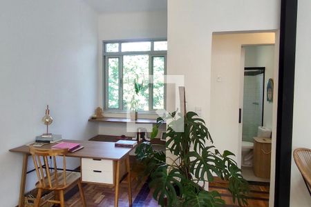 Sala  de apartamento à venda com 1 quarto, 61m² em Jardim Botânico, Rio de Janeiro