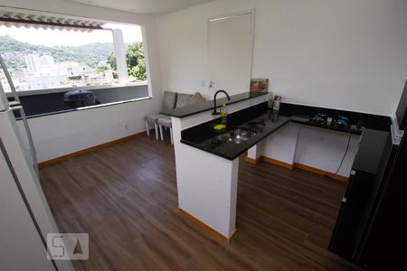 Sala/Cozinha de casa para alugar com 2 quartos, 90m² em Laranjeiras, Rio de Janeiro
