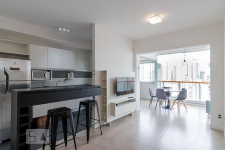 Sala  de apartamento à venda com 1 quarto, 52m² em Jardim Vila Mariana, São Paulo