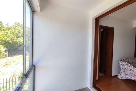 Sacada com churrasqueira de kitnet/studio para alugar com 1 quarto, 50m² em Guarani, Novo Hamburgo