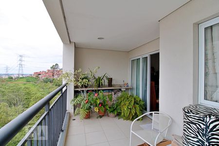 Varanda da Sala de apartamento para alugar com 2 quartos, 77m² em Vila Andrade, São Paulo