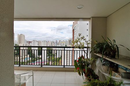 Varanda da Sala de apartamento para alugar com 2 quartos, 77m² em Vila Andrade, São Paulo