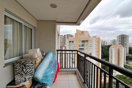 Varanda da Sala de apartamento para alugar com 2 quartos, 77m² em Vila Andrade, São Paulo