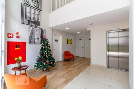 Studio para alugar com 27m², 1 quarto e sem vaga Studio para alugar com 27m², 1 quarto e sem vagaÁrea comum - Hall Social