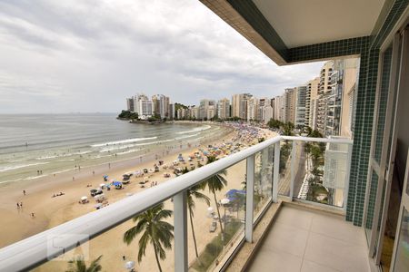 Varanda de apartamento para alugar com 4 quartos, 158m² em Vila Luis Antonio, Guarujá