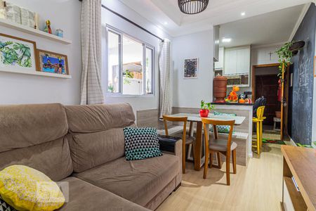 Sala de apartamento à venda com 1 quarto, 55m² em Parque Novo Oratório, Santo André