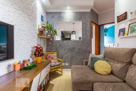 Sala de apartamento à venda com 1 quarto, 55m² em Parque Novo Oratório, Santo André