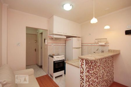 Sala / Cozinha de apartamento à venda com 1 quarto, 29m² em Vila Buarque, São Paulo