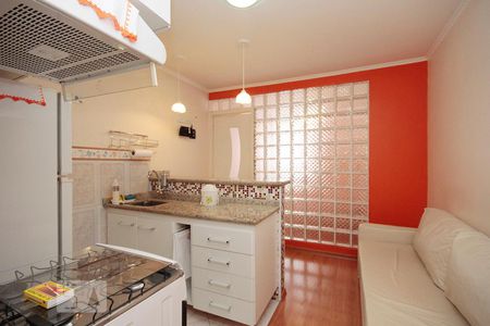 Sala / Cozinha de apartamento à venda com 1 quarto, 29m² em Vila Buarque, São Paulo