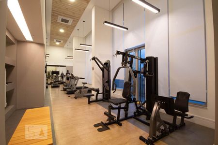 Apartamento para alugar com 36m², 1 quarto e 1 vaga Apartamento para alugar com 36m², 1 quarto e 1 vagaÁrea comum - Academia