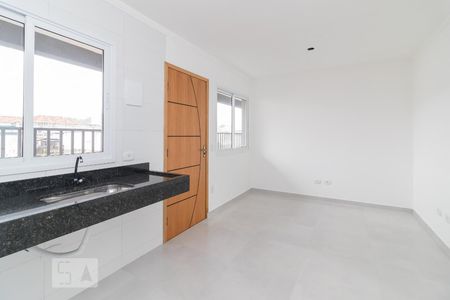 Sala/Cozinha de apartamento à venda com 1 quarto, 36m² em Vila Charlote, São Paulo